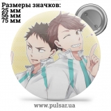 Значок Волейбол!! (Haikyuu!! \ HQ !!) tape 65