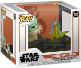 Виниловая фигурка «Funko Pop! Deluxe: The Mandalorian - Grogu with Frog​»