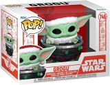 Виниловая фигурка «Funko Pop! Star Wars: Mandolorian - Grogu (Holiday Pram)»