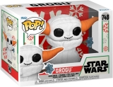 Виниловая фигурка «Funko Pop! Star Wars: Mandolorian - Grogu (Snowman)»