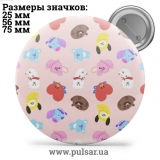 Значок BTS BT21 tape 01