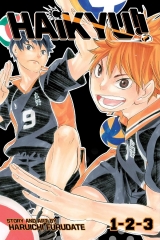 Манга на англійській мові «Haikyu!! (3-in-1 Edition), Vol. 1: Includes vols. 1, 2 & 3»