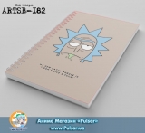 Скетчбук ( sketchbook) на пружине 80 листов Rick and Morty tape 1