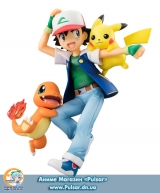 Оригинальная аниме фигурка G.E.M. Series - Pokemon: Ash & Pikachu & Charmander Complete Figure