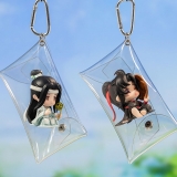 Оригинальная аниме фигурка «Anime "The Master of Diabolism" Wei Wuxian & Lan Wangji Lotus Lake Boat Ride Ver. Deformed Figure 2pc Set»