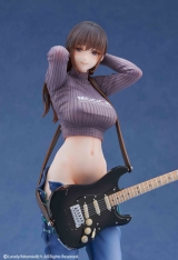 Оригинальная аниме фигурка «Guitar Sister Illustrated by hitomio 16 1/7 Complete Figure Limited Edition w/Bonus»