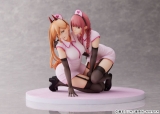 Оригинальная аниме фигурка «Chainsaw Man Power & Makima Nurse Ver. 1/7 Scale Figure se»