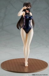 Оригинальная аниме фигурка «The Story of a Manga Artist Who Was Imprisoned by a Strange High School Girl Konata "Competition Swimsuit & Cat Lingerie" Costume Set 1/6 Complete Figure»