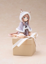 Оригинальная аниме фигурка «Palette Uchi no Neko ga Onnanoko de Kawaii Dress-up Collection Present Kinako Complete Figure»