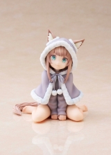 Оригинальная аниме фигурка «Palette Uchi no Neko ga Onnanoko de Kawaii Dress-up Collection Present Kinako Complete Figure»