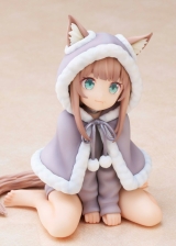 Оригинальная аниме фигурка «Palette Uchi no Neko ga Onnanoko de Kawaii Dress-up Collection Present Kinako Complete Figure»