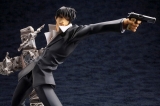 Оригинальная аниме фигурка «ARTFX J Movie Trigun Badlands Rumble Nicholas D. Wolfwood Renewal Package ver. Figure»