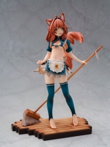 Оригинальная аниме фигурка «Sawayaka Samehada Original Character Animal Ears Maid Kikimora 1/6 Complete Figure»