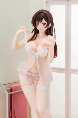 Оригинальная аниме фигурка «1/6 scaled pre-painted figure Rent-A-Girlfriend MIZUHARA Chizuru in see-through lingerie figure Angel White Ver.»