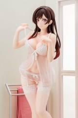 Оригинальная аниме фигурка «1/6 scaled pre-painted figure Rent-A-Girlfriend MIZUHARA Chizuru in see-through lingerie figure Angel White Ver.»