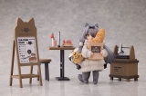 Оригинальная аниме фигурка «[Bonus] "Tea Time Cats Scene" Meow Town "Bread House" Clerk & Customer Set Complete Figure»