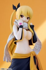 Оригинальная аниме фигурка «POP UP PARADE FAIRY TAIL (Comic) Lucy Heartfilia Natsu Costume Ver. L size Figure»