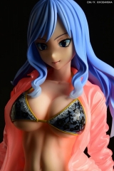 Оригинальная аниме фигурка «FAIRY TAIL Juvia Lockser Gravure_Style "Black Bikini!!" Sheer Wet Shirt SP 1/6 Complete Figure»