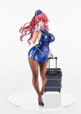 Оригинальная аниме фигурка «Tight na Oshigoto Work 3: Cabin Attendant Aya Saionji Complete Figure»