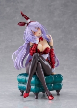 Оригинальная аниме фигурка «She Laughs Shy...I Feel Ashamed AMAGASA TSUDURI Bunny Style (Xmas santa color) 1/7 Complete Figure»