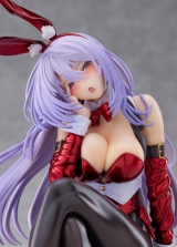 Оригинальная аниме фигурка «She Laughs Shy...I Feel Ashamed AMAGASA TSUDURI Bunny Style (Xmas santa color) 1/7 Complete Figure»