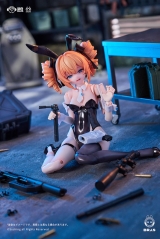 Оригинальная аниме фигурка «Sushing BUNNY RAPID ACTION SQUAD Sniper Leoni 1/12 Posable Figure»