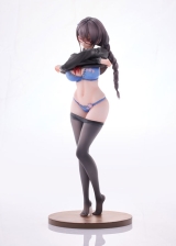 Оригинальная аниме фигурка «Girl with Glasses Who Don't Want To Take PE Class illustration by Fujiko 1/6 Complete Figure»