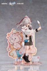 Оригинальная аниме фигурка «RISE UP+ Honkai: Star Rail Chibi Cat Series Figure Jing Yuan Ver. Complete Figure»