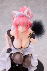 Оригинальная аниме фигурка «Cat's Thought Maid Cat Mochan 1/4 Complete Figure»