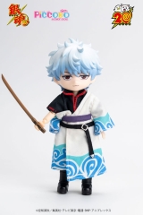 Оригинальная аниме фигурка «PICCODO ACTION DOLL Gintama Gintoki Sakata Chibi Doll»