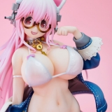 Оригинальная аниме фигурка «Super Sonico White cat ver. Complete Figure»