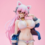 Оригинальная аниме фигурка «Super Sonico White cat ver. Complete Figure»