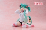 Оригинальная аниме фигурка «Hatsune Miku Desktop Cute Figure Nekomimi Cat Ear T-shirt Ver.»