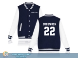 Бейсбольна куртка K-POP Wanna One Baseball Blue