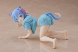 Оригинальная аниме фигурка «Taito Zero Starting Life in Another World Desktop Cute Figure - Rem (Cat Roomwear Ver.)»