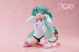 Оригинальная аниме фигурка «Hatsune Miku Desktop Cute Figure Nekomimi Cat Ear T-shirt Ver.»