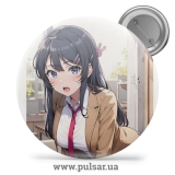 Значок Цей дурний свин не розуміє мрію дівчинки-зайчика! / Rascal Does Not Dream of Bunny Girl Senpai tape 1