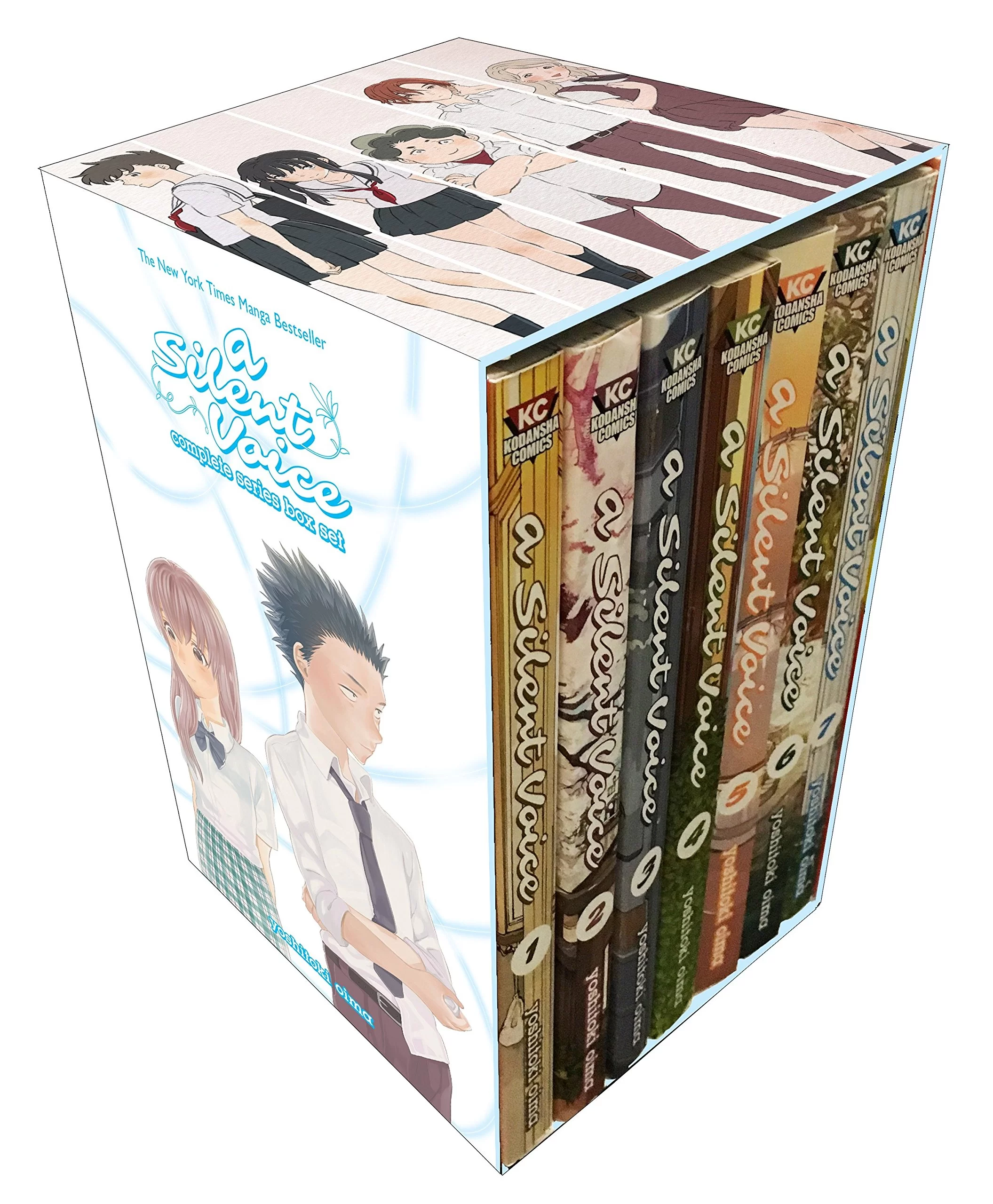 Манга на английском языке «A Silent Voice Complete Series Box Set»