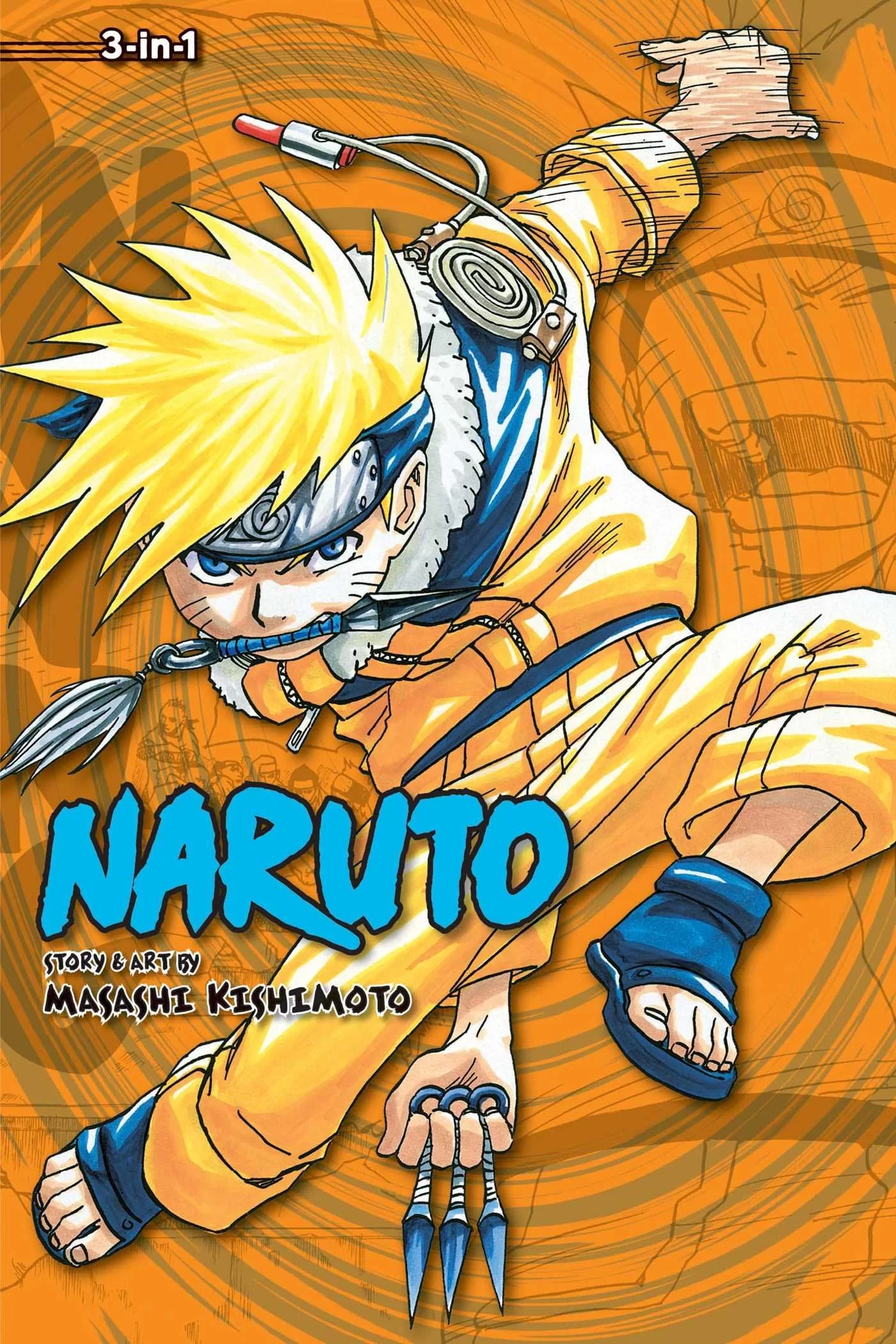 Манга на английском языке «Naruto (3-in-1 Edition), Vol. 2: Includes vols.  4, 5 & 6»