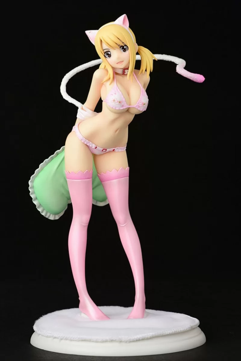 Оригинальная аниме фигурка «FAIRY TAIL Lucy Heartfilia Cherry Blossom Cat  Gravure_Style 1/6 Complete Figure»