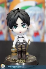 Оригинальная аниме фигурка Shingeki no Kyojin Chousa Heidan Tokubetsu Sakusen-han (Levi-han) Chibi Kyun-Chara: Eren Yeager