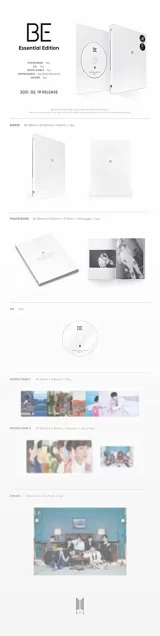 Официальный CD «BTS Bangtan Boys - BE (Essential Edition)»